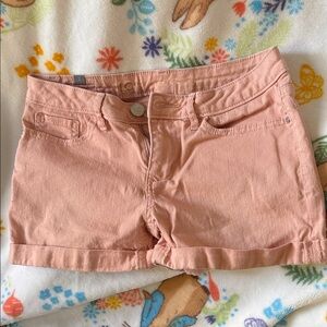 LC Lauren Conrad Coral Jean Shorts size 2